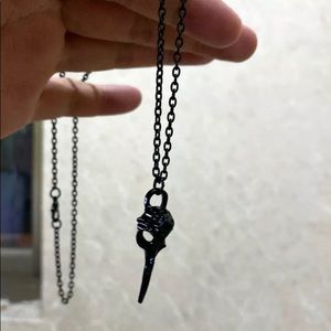 💀Wicked Raven Skull Necklace💀